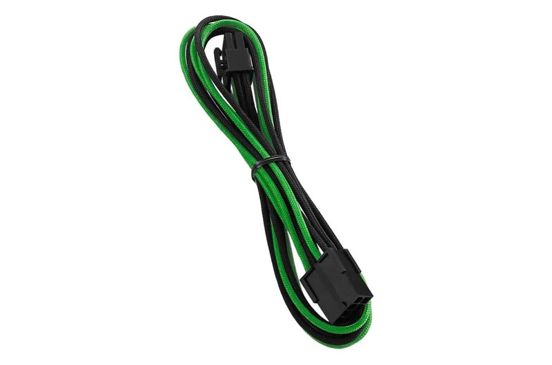 CableMod - ModFlex 8 Pin PCI-E Sleeved Cable Extensions - Black/Green - كابل